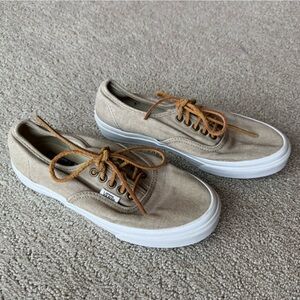 Vans Beige Canvas Sneakers